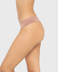Us Cheeky Thong Modal With Beloved Trim Foiled Deer / M