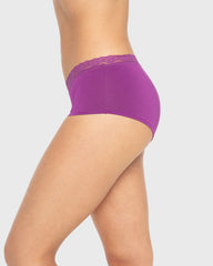 Us Boyshort Modal With Beloved Trim Sparkling Grape / M