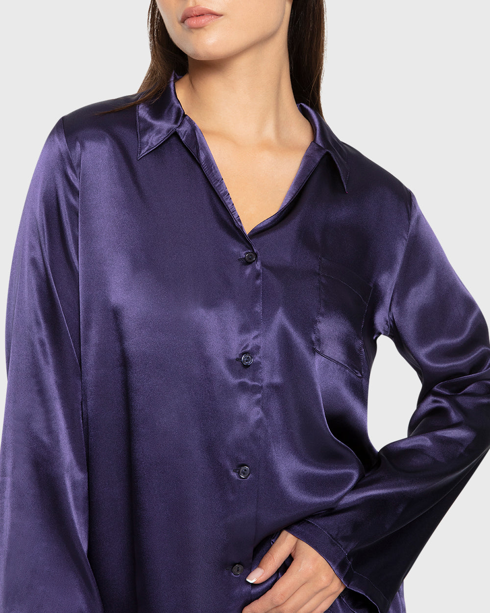 La Senza Sexy Sleep Satin Two Piece Long Pant Pajama Set