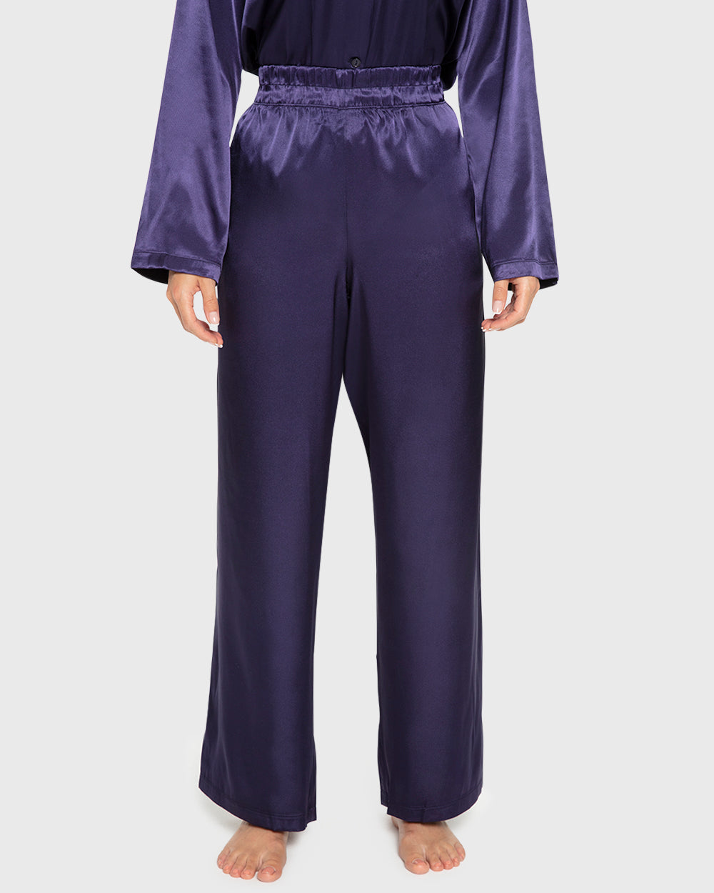 La Senza Sexy Sleep Satin Two Piece Long Pant Pajama Set