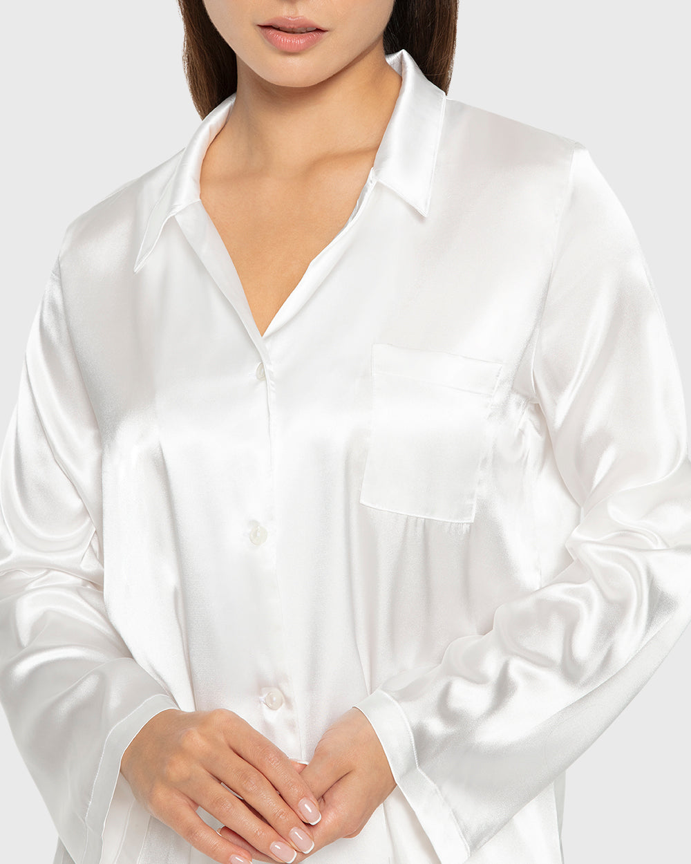 La Senza Sexy Sleep Satin Two Piece Long Pant Pajama Set