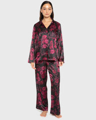 La Senza Sexy Sleep Satin Two Piece Long Pant Pajama Set