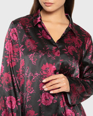 La Senza Sexy Sleep Satin Two Piece Long Pant Pajama Set