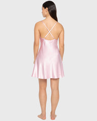 Slip Wo Length Satin W Be Mine Embroidery Sweet Dreams / M