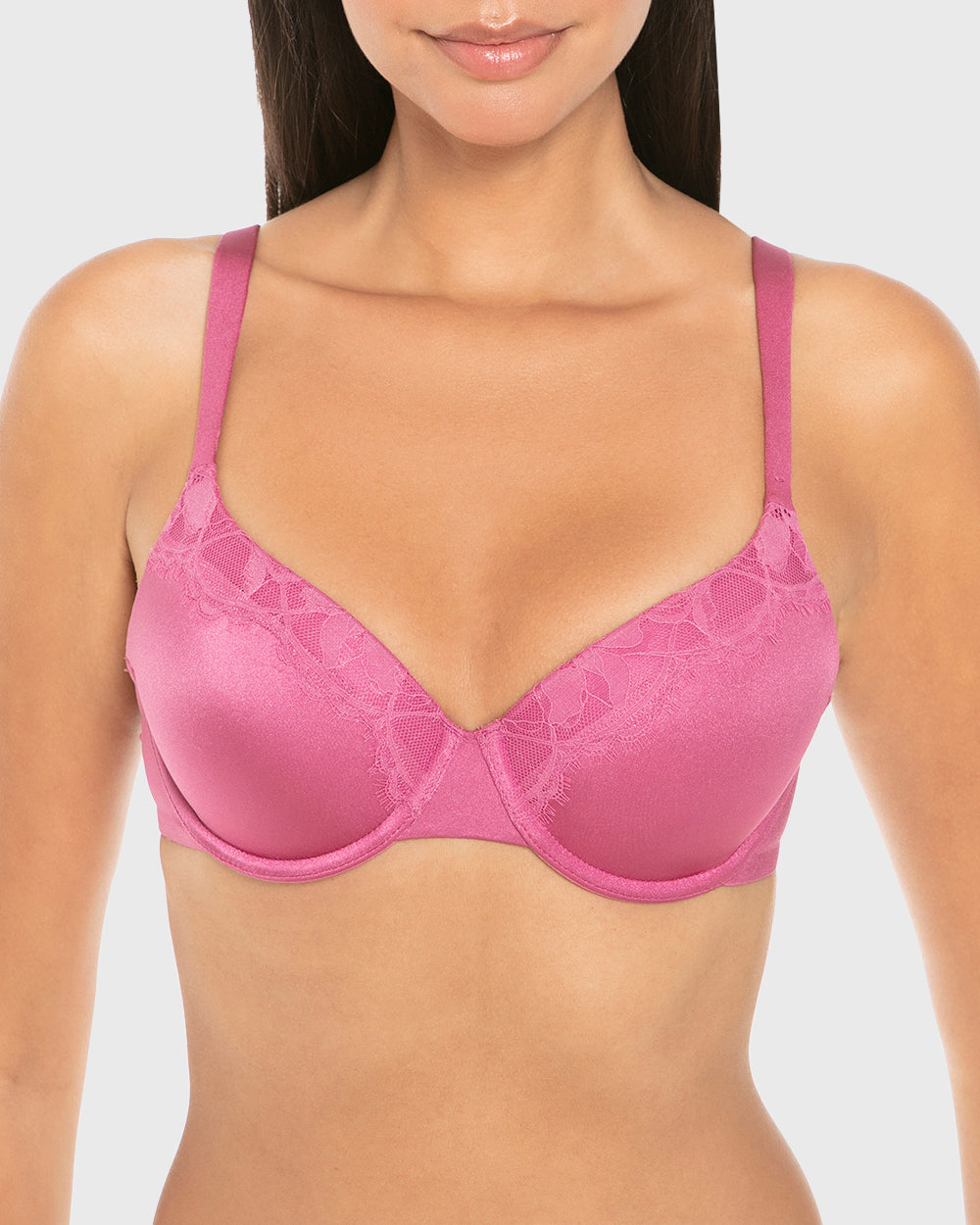 La Senza So Sexy Lightly Lined Full Coverage Bra Red Violet / 34B