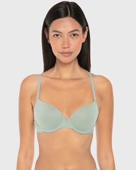 La Senza Remix Lightly Lined Demi Bra Iceberg Green / 34B