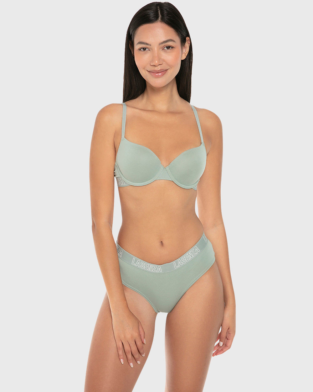 La Senza Remix Lightly Lined Demi Bra Iceberg Green / 34B