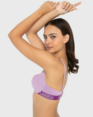 Essentials Ll Demi- Knockout Logo Ctn Regal Orchid With Sparkling Grape / 34B