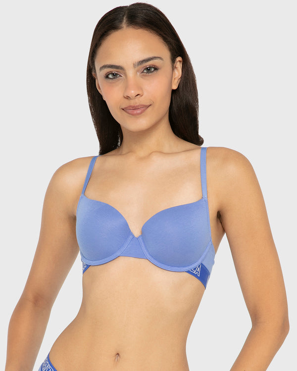 Essentials Ll Demi- Knockout Logo Ctn Wedgewood With Dazzling Blue / 34B