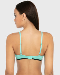 Rx Pu Pl Skinny Logo Ctn Pool Blue With Tuxedo Black / 34B