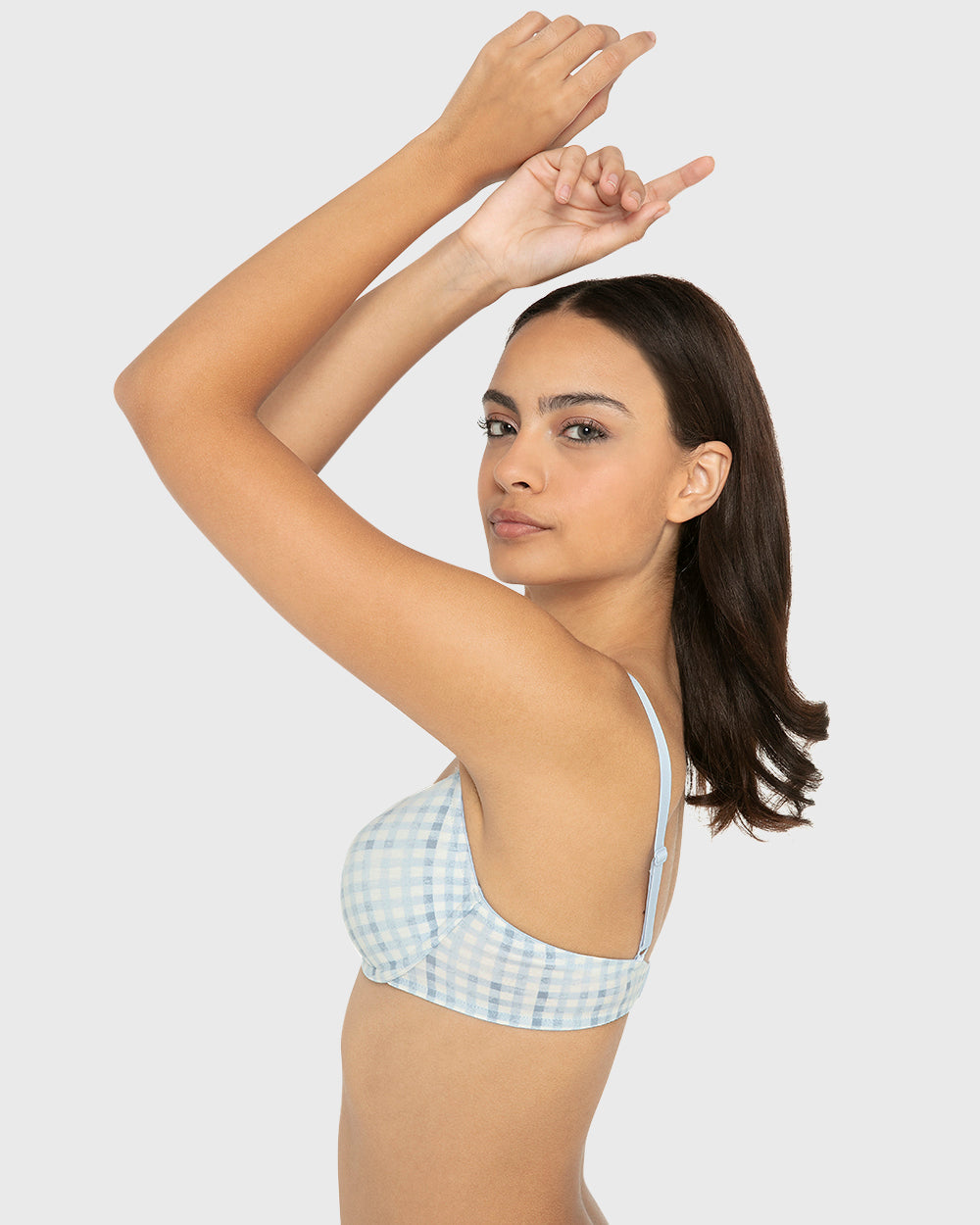 Essentials Ll Demi- Ctn Printed Body Breezy Gingham / 34B