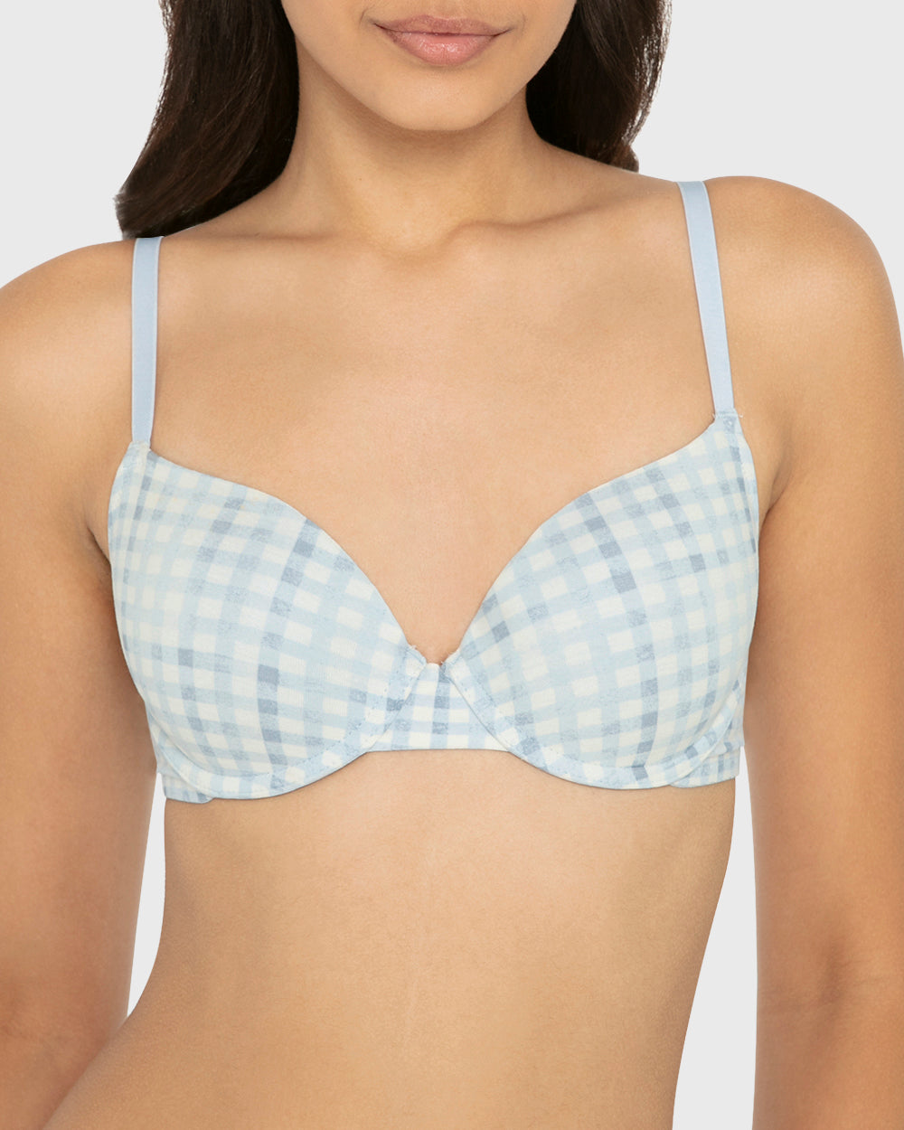 Essentials Ll Demi- Ctn Printed Body Breezy Gingham / 34B