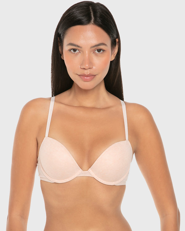 La Senza Remix Push Up Plunge Bra Pearl Blush Htr / 34B