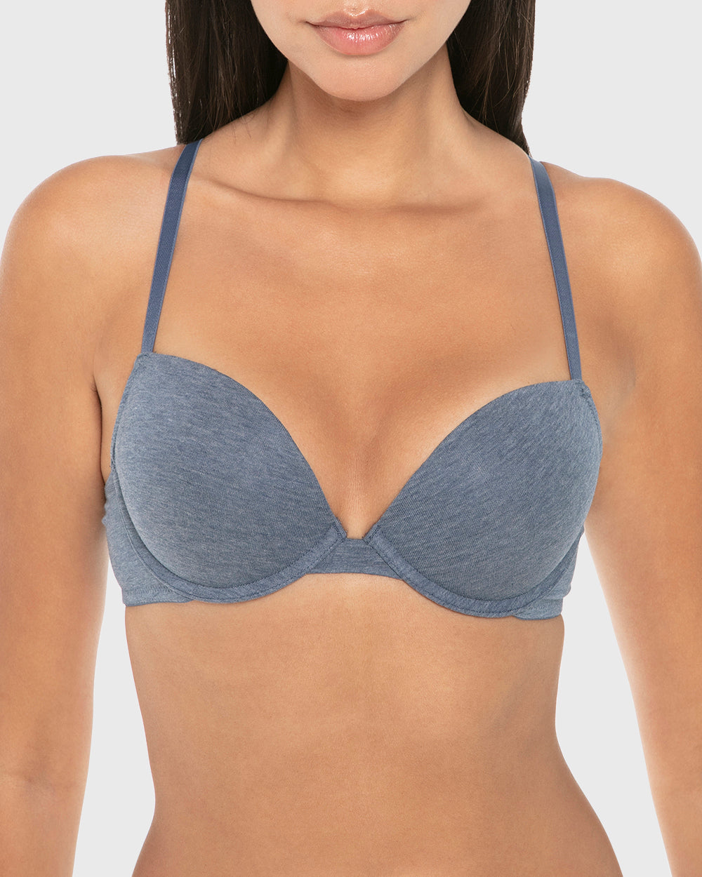 La Senza Remix Push Up Plunge Bra Vintage Indigo Htr / 34B