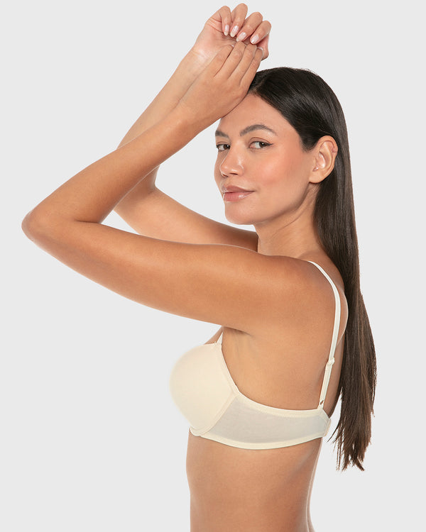 La Senza Remix Push Up Plunge Bra Lemon Icing / 34B