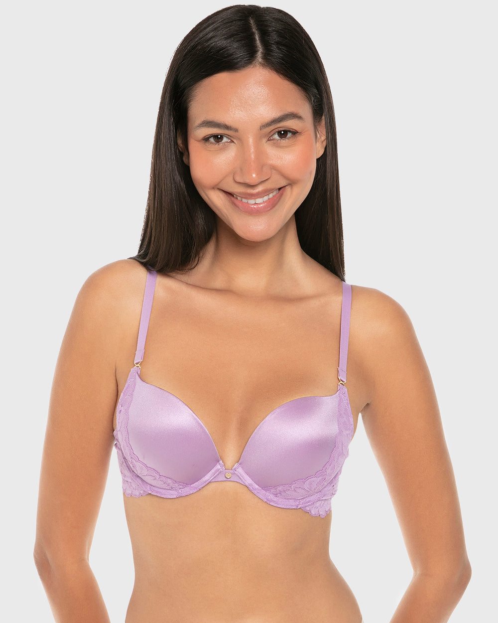 La Senza Beyond Sexy Gel Padding Plunge Bra Regal Orchid / 34B