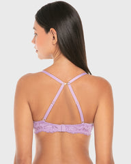 La Senza Beyond Sexy Gel Padding Plunge Bra Regal Orchid / 34B