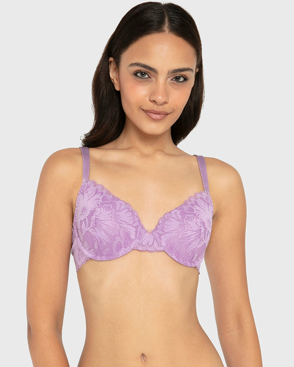 Ss Ll Flc Ao Lavish Lace Regal Orchid / 34B