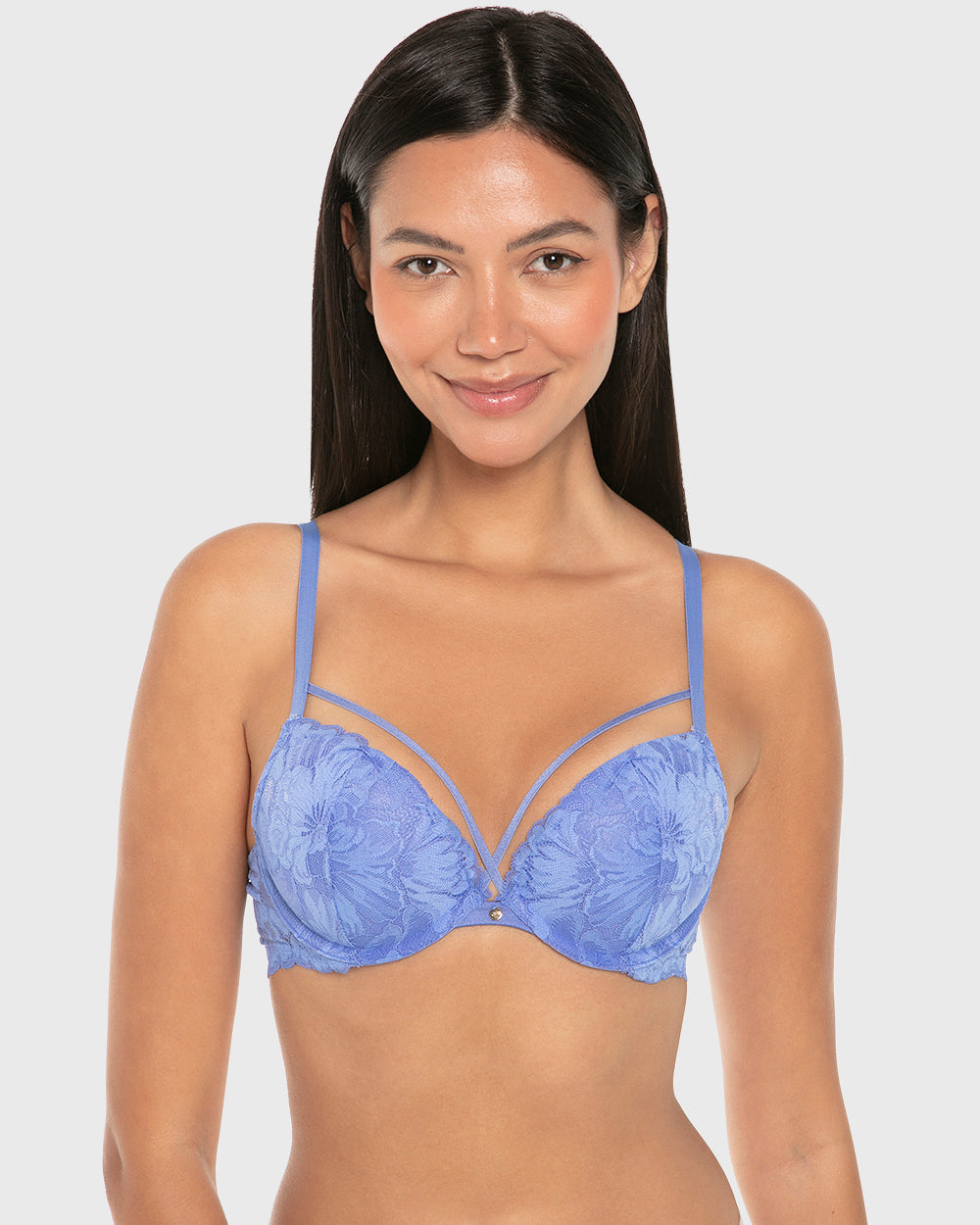 La Senza Beyond Sexy Gel Padding Plunge Bra Wedgewood / 34B
