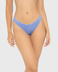 Essentials Bikini Cotton - Skinny Logo Wedgewood / M