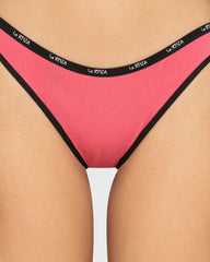 Essentials Bikini Cotton - Skinny Logo Party Punch With Tuxedo Black / M