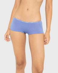 Essentials Boyshort Cotton - Skinny Logo Wedgewood / XS