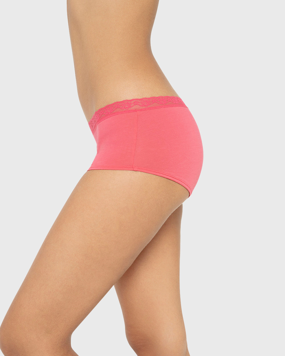 Us Boyshort Modal With Beloved Trim Party Punch / M