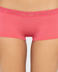 Us Boyshort Modal With Beloved Trim Party Punch / M