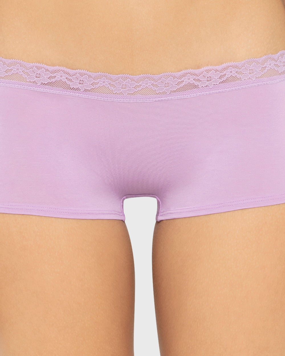 Us Boyshort Modal With Beloved Trim Regal Orchid / M