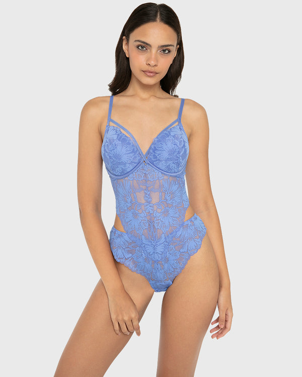 Bdyst Hs Pu Pl Lavish Lc W Bondage Straps Wedgewood / M