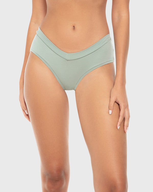 La Senza Hipster Wide Waist Cotton Panty Iceberg Green / M