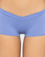 Essentials Cotton Boyshort Wide V Waist Wedgewood / M
