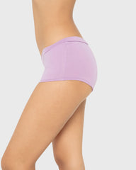 Essentials Cotton Boyshort Wide V Waist Regal Orchid / M