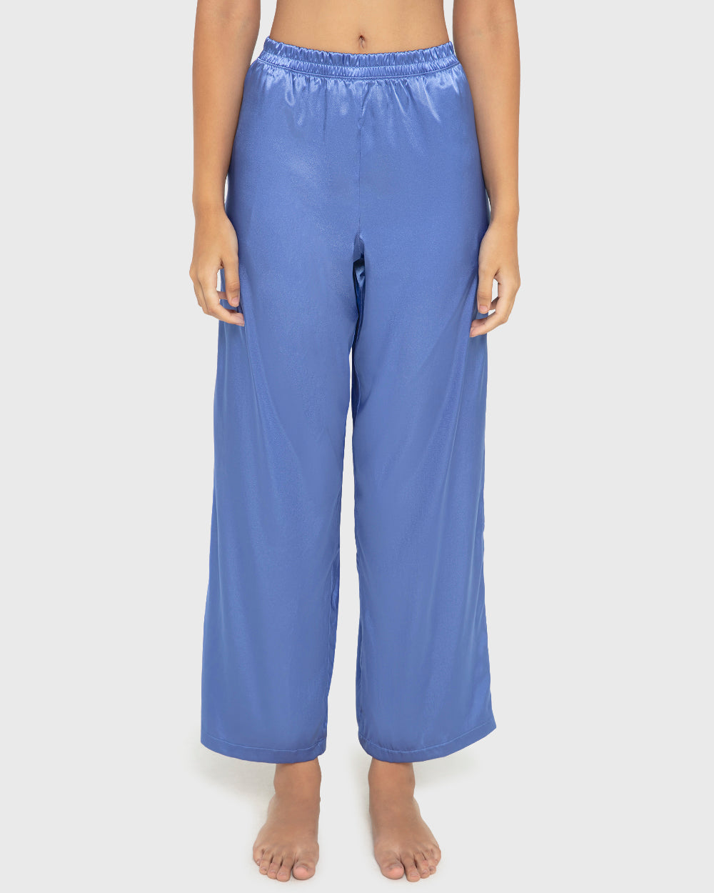 Sleep Satin Top/Short Set Wedgewood / M
