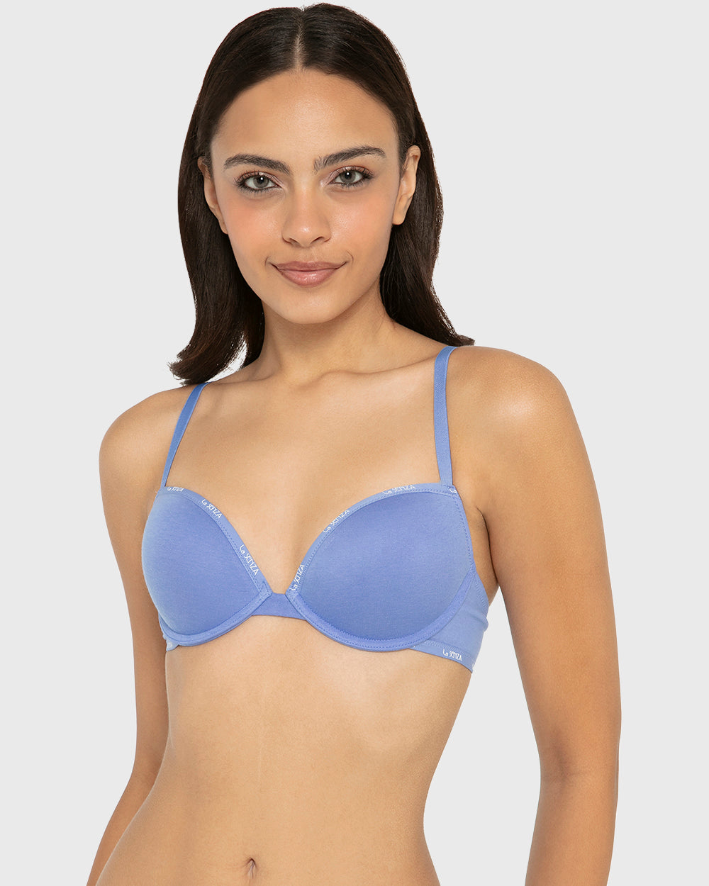 Rx Pu Pl Skinny Logo Ctn Wedgewood / 34B