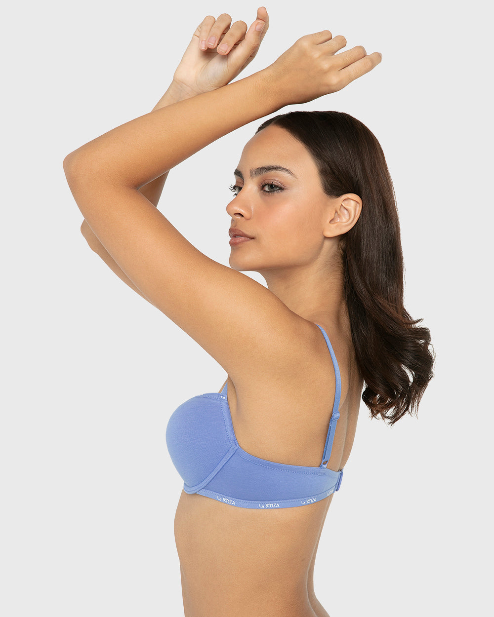 Rx Pu Pl Skinny Logo Ctn Wedgewood / 34B