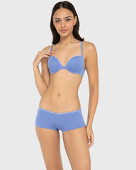 Rx Pu Pl Skinny Logo Ctn Wedgewood / 34B