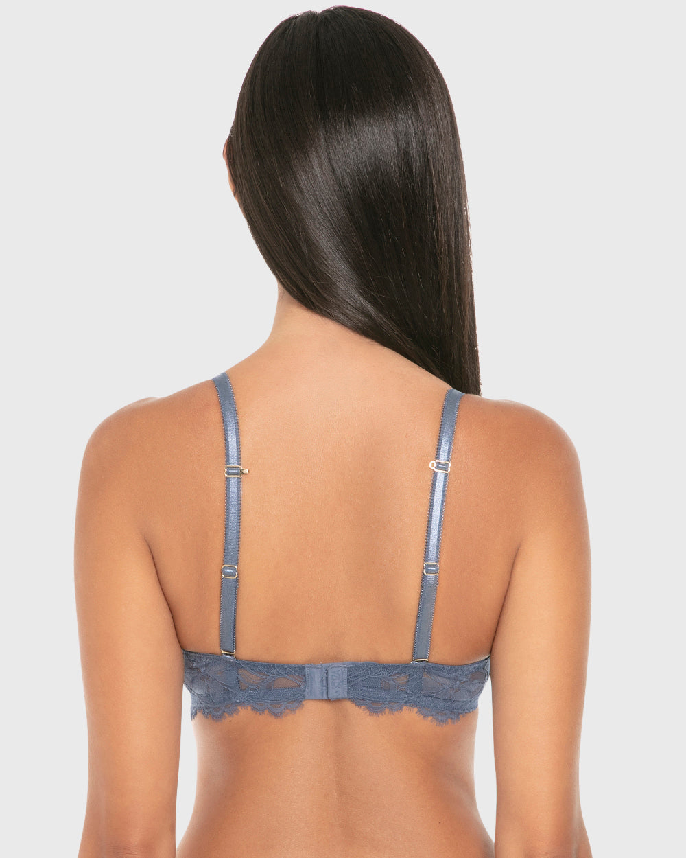 La Senza Hello Sugar Double Push Up Plunge Bra Vintage Indigo / 34B