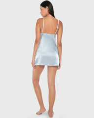 La Senza Sexy Sleep Satin Slip Lingerie Skyway / M