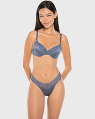 La Senza Diva Thong Panty Vintage Indigo / M