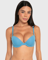 La Senza Remix Plunge Push Up Cotton Wired Bra