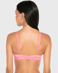 La Senza Remix Plunge Push Up Heather Wired Bra