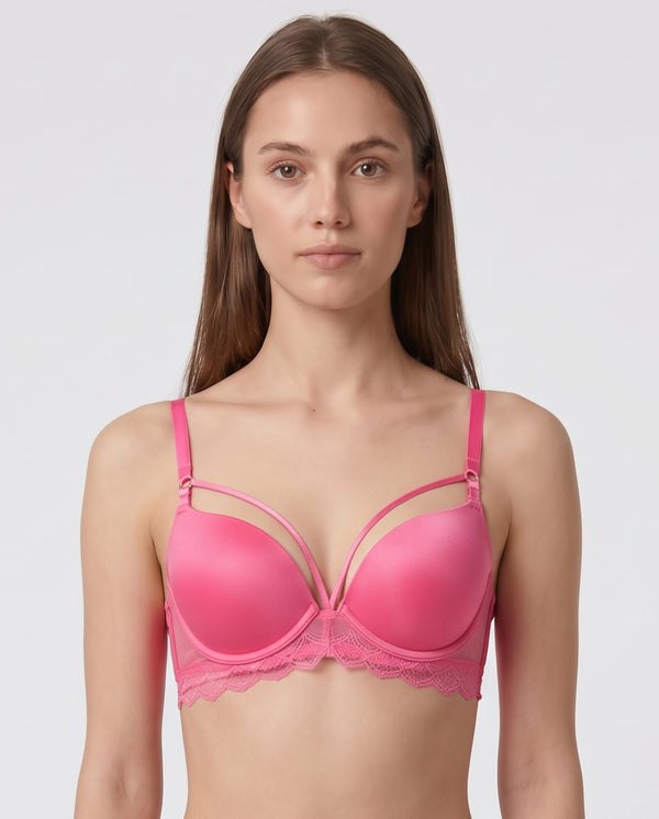 La Senza Beyond Sexy Gel Padded Microfibre Plunge Bra Default Title / 34B