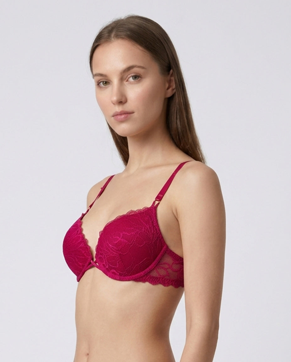 La Senza Hello Sugar Double Push Up Lace Plunge Bra Default Title / 34B