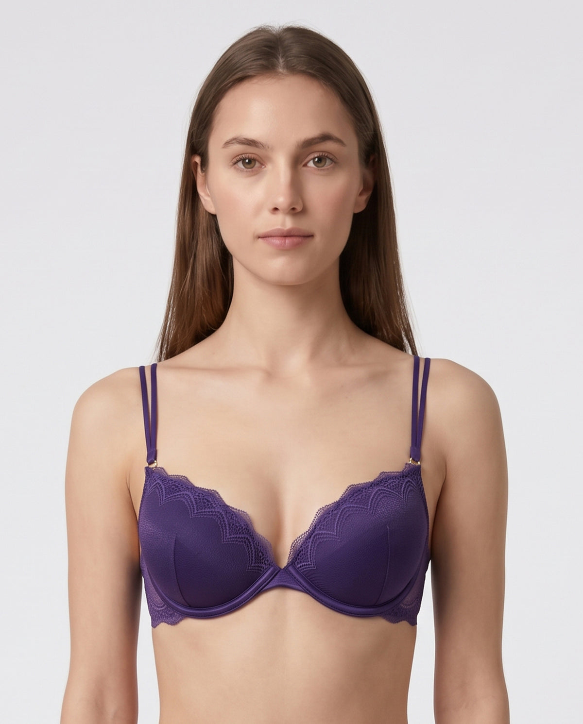 La Senza Hello Sugar Double Push Up Lace Plunge Bra Default Title / 34B