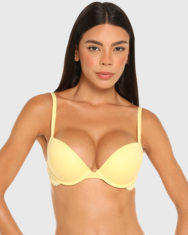 La Senza Remix Plunge Push Up Cotton Wired Bra