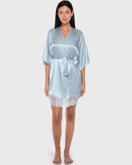 La Senza Sexy Sleep Satin Robe Lingerie Skyway / S/M