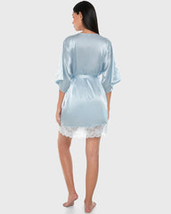La Senza Sexy Sleep Satin Robe Lingerie Skyway / S/M