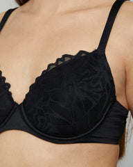 LA SENZE SPELLBOUND SEXY BLACK BRA 03YZ / 34C