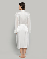 LA SENZA SATIN MID LENGTH CHIFFON SEXY ROBE 34Y9 / S/M